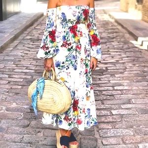 Zara Floral Boho Blogger Maxi Dress